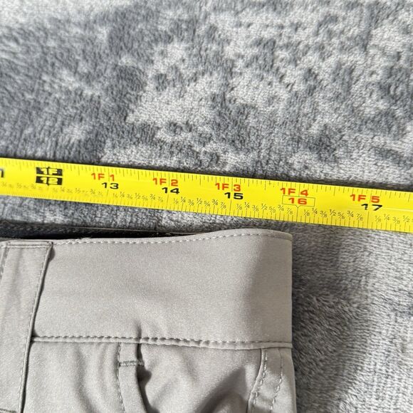 Orvis Sz 30 Men 4 Way Stretch Tech Shorts Gray Zipper Pocket Comfort Waistband - Picture 9 of 14